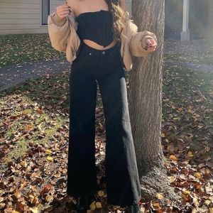 Zara Super Wide Leg Full Length Jeans 🖤